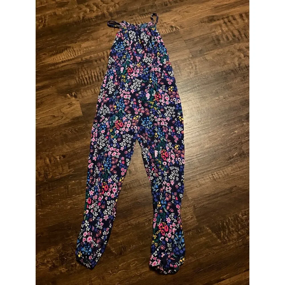 Posh Peanut girls romper size 8 floral set of 2